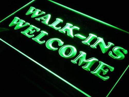 Walk Ins Welcome LED Light Sign - LED Gift Works