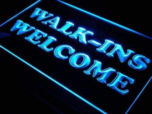 Walk Ins Welcome LED Light Sign - LED Gift Works