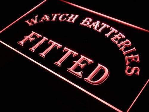 Watch Batteries Fitted LED Light Sign - LED Gift Works