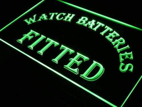 Watch Batteries Fitted LED Light Sign - LED Gift Works