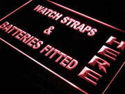 Watch Straps Batteries Fitted LED Light Sign - LED Gift Works