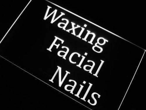 Waxing Facial Nails LED Light Sign - Way Up Gifts