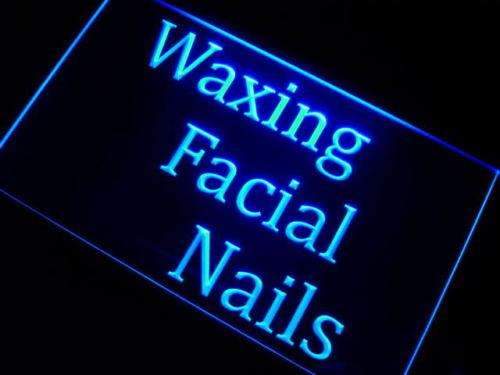Waxing Facial Nails LED Light Sign - Way Up Gifts