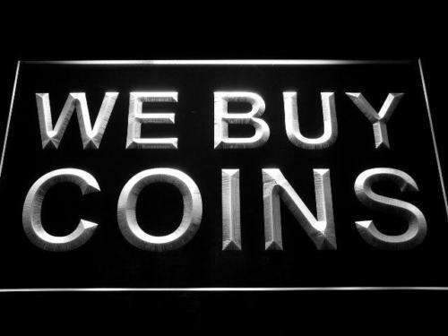 We Buy Coins LED Light Sign - Way Up Gifts