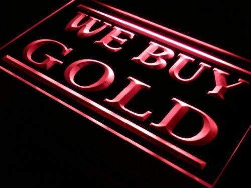 We Buy Gold LED Light Sign - LED Gift Works