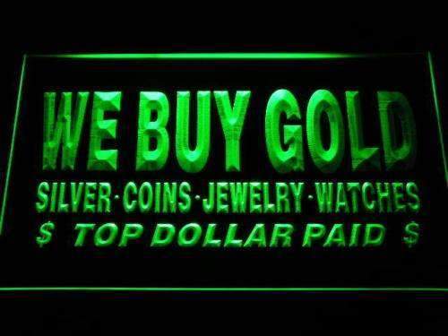 We Buy Gold Silver Jewelry LED Light Sign - Way Up Gifts
