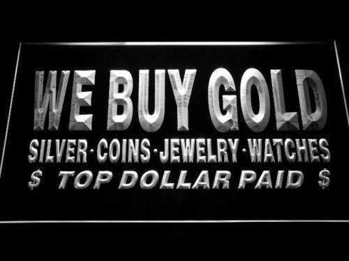 We Buy Gold Silver Jewelry LED Light Sign - Way Up Gifts