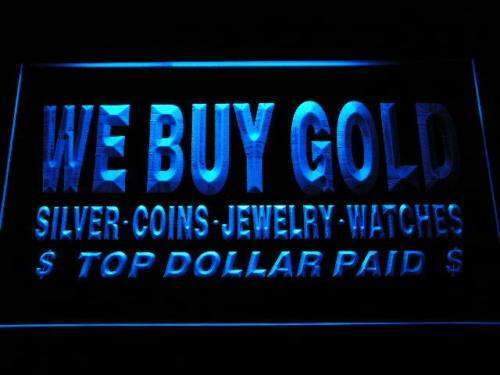 We Buy Gold Silver Jewelry LED Light Sign - Way Up Gifts