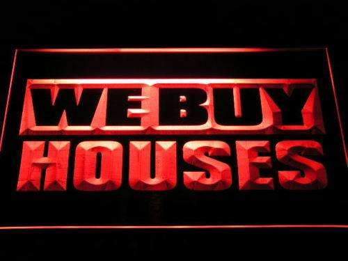 We Buy Houses LED Light Sign - Way Up Gifts