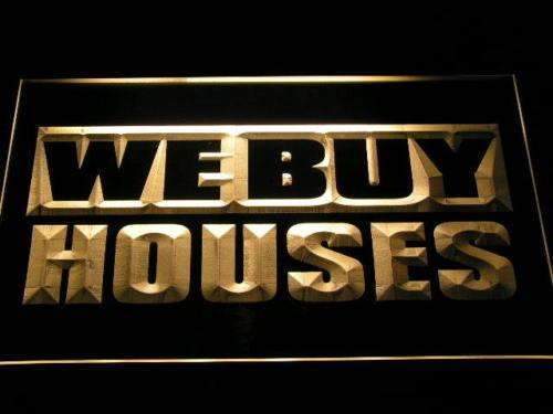 We Buy Houses LED Light Sign - Way Up Gifts