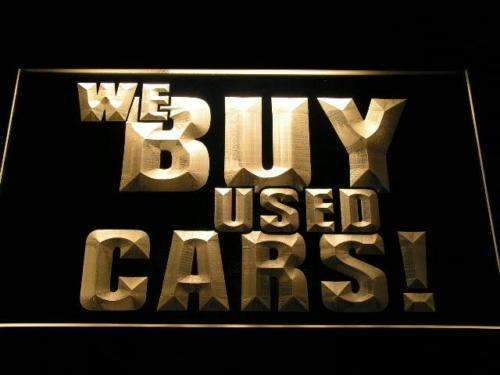 We Buy Used Cars LED Light Sign - Way Up Gifts