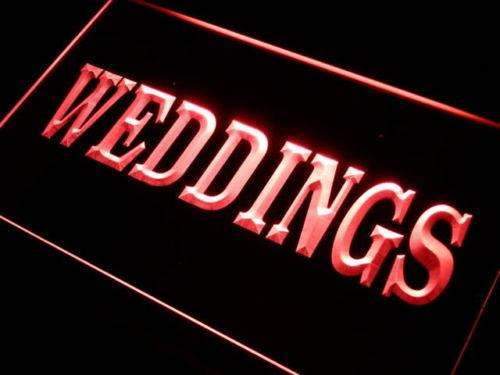 Weddings Services LED Light Sign - LED Gift Works