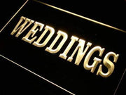 Weddings Services LED Light Sign - LED Gift Works