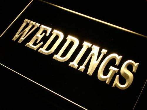 Weddings Services LED Light Sign - LED Gift Works