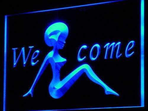 Welcome Night Club LED Light Sign - Way Up Gifts