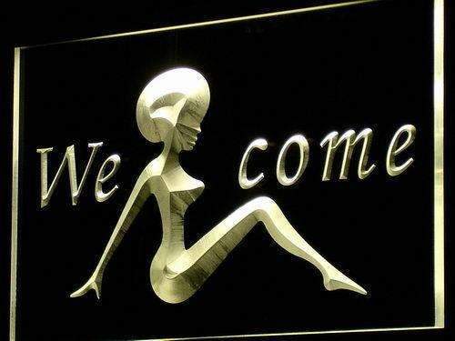 Welcome Night Club LED Light Sign - Way Up Gifts