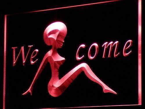 Welcome Night Club LED Light Sign - LED Gift Works