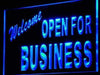 Welcome Open for Business LED Light Sign - Way Up Gifts