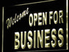 Welcome Open for Business LED Light Sign - Way Up Gifts