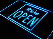 We're Open LED Light Sign - LED Gift Works