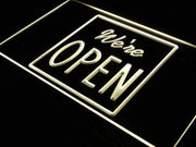 We're Open LED Light Sign - LED Gift Works