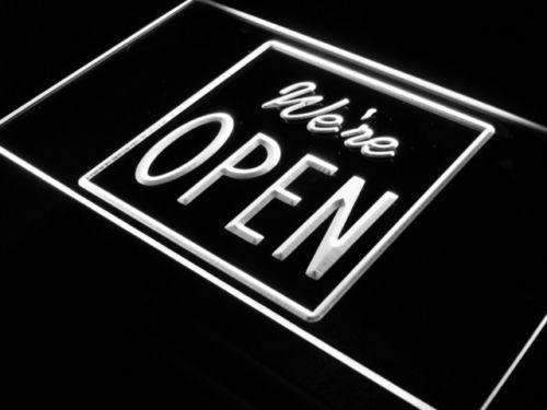 We're Open LED Light Sign - LED Gift Works