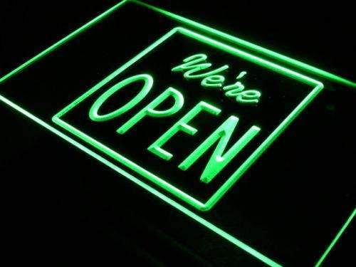 We're Open LED Light Sign - LED Gift Works