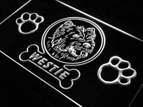 West Highland White Terrier Westie LED Light Sign - Way Up Gifts