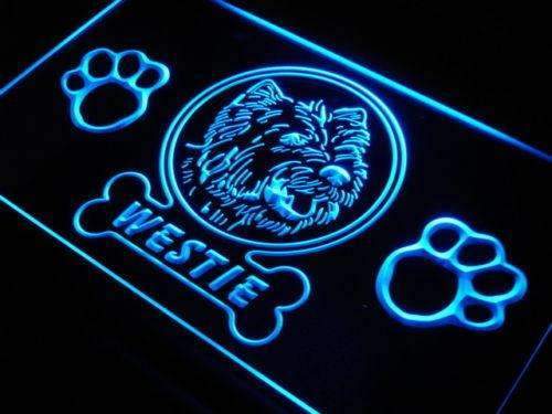 West Highland White Terrier Westie LED Light Sign - LED Gift Works