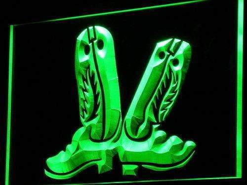 Western Cowboy Boots Decor LED Light Sign - Way Up Gifts