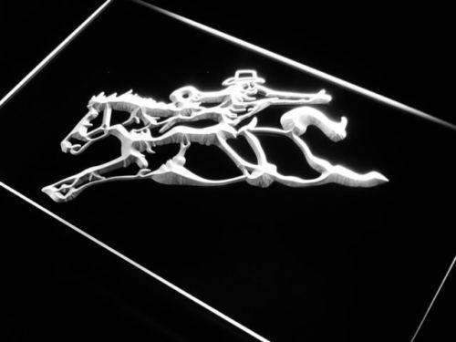 Western Cowboy Horse Rider LED Light Sign - LED Gift Works