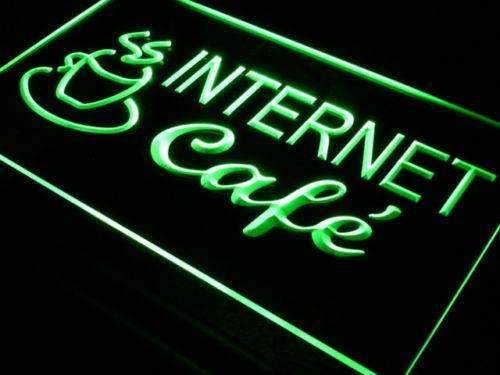Wifi Internet Cafe LED Light Sign - LED Gift Works