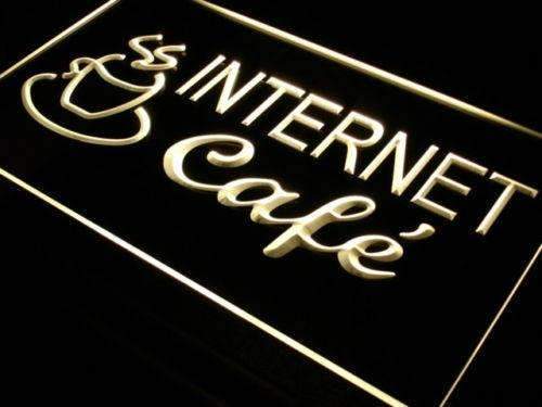 Wifi Internet Cafe LED Light Sign - LED Gift Works