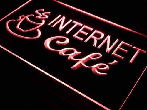 Wifi Internet Cafe LED Light Sign - Way Up Gifts