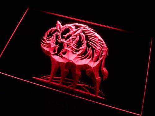 Wild Boar II LED Light Sign - LED Gift Works