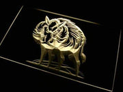 Wild Boar II LED Light Sign - LED Gift Works
