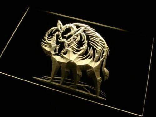 Wild Boar II LED Light Sign - LED Gift Works