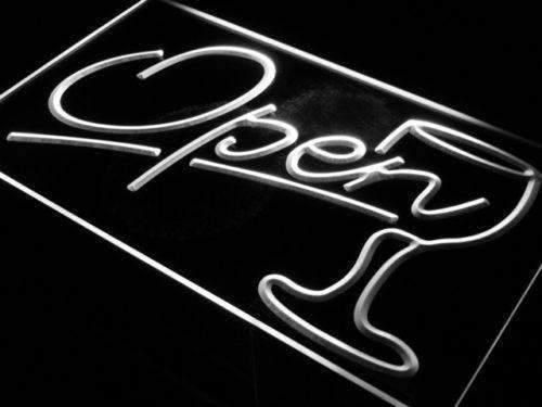 Wine Bar Open LED Light Sign - LED Gift Works