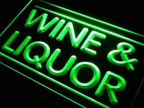 Wine Liquor LED Light Sign - Way Up Gifts