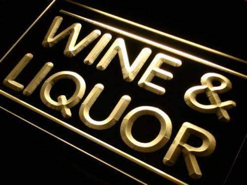 Wine Liquor LED Light Sign - Way Up Gifts