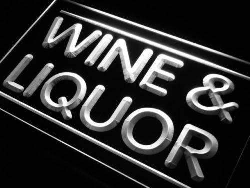 Wine Liquor LED Light Sign - Way Up Gifts