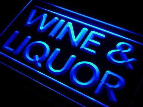 Wine Liquor LED Light Sign - Way Up Gifts