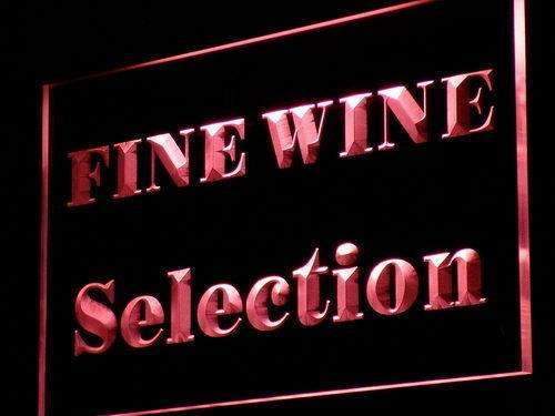 Wine Store Fine Wine Selection LED Light Sign - Way Up Gifts