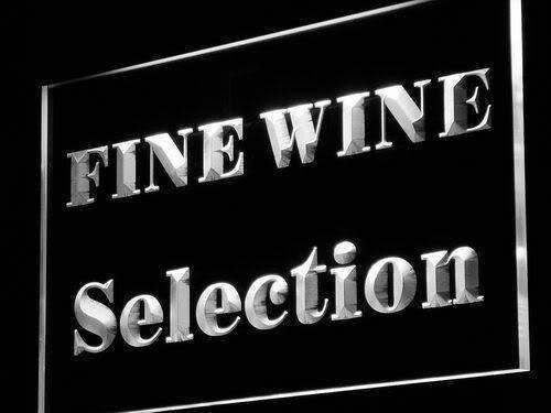 Wine Store Fine Wine Selection LED Light Sign - LED Gift Works
