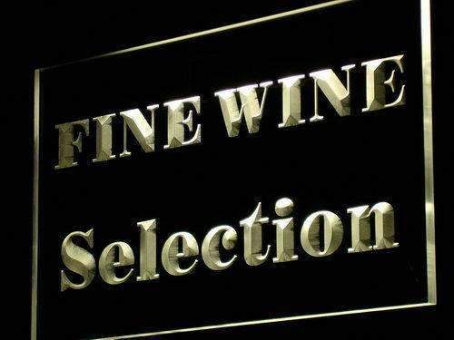Wine Store Fine Wine Selection LED Light Sign - LED Gift Works