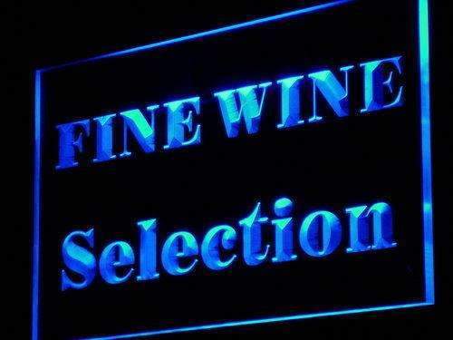 Wine Store Fine Wine Selection LED Light Sign - LED Gift Works