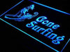 Woman Surfer Gone Surfing LED Light Sign - Way Up Gifts