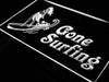 Woman Surfer Gone Surfing LED Light Sign - Way Up Gifts
