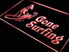 Woman Surfer Gone Surfing LED Light Sign - Way Up Gifts