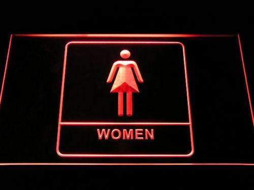 Women Washroom Restroom LED Light Sign - Way Up Gifts